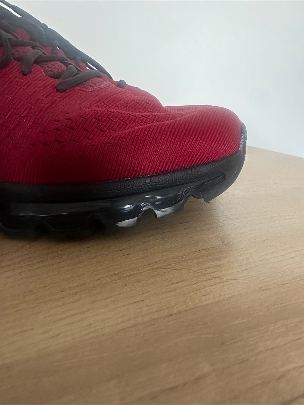 Nike Men’s Red and Black Air Max 2017 Sneaker - Picture 8 of 10